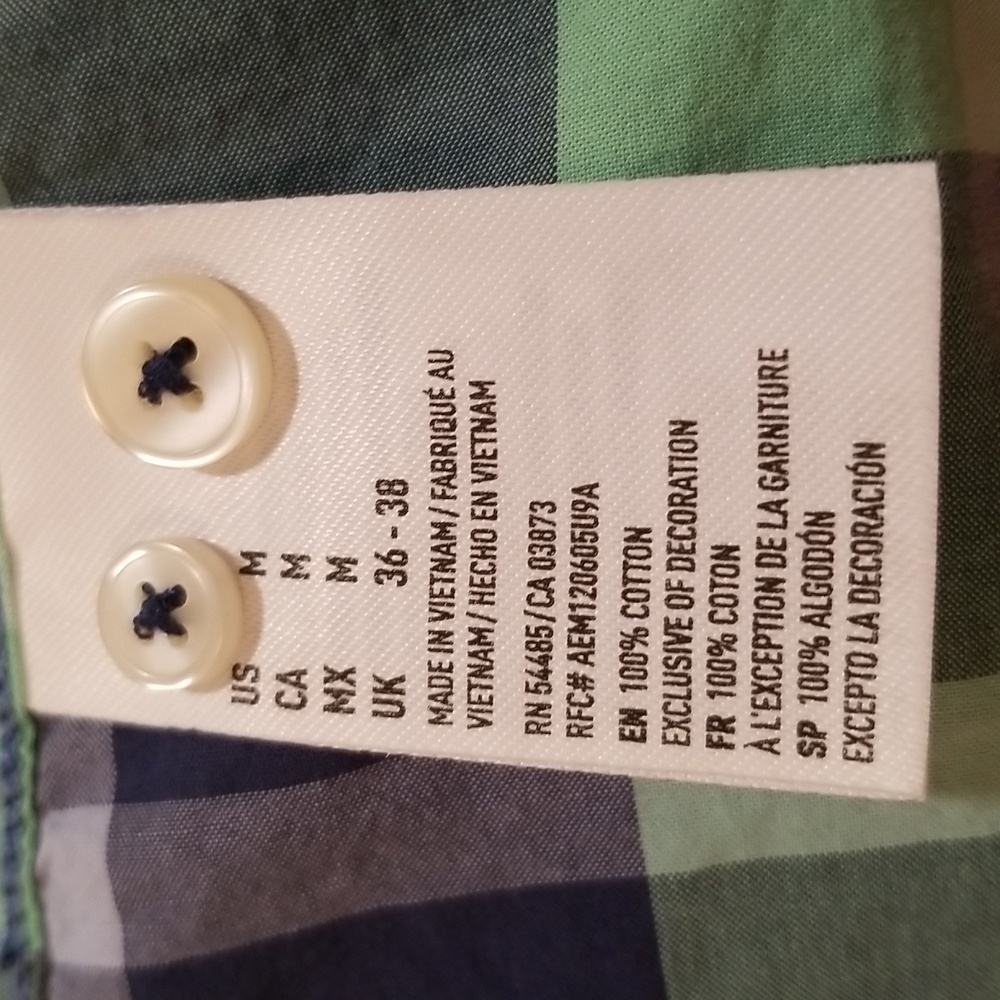 American Eagle Button Down Medium - Picture 9 of 9